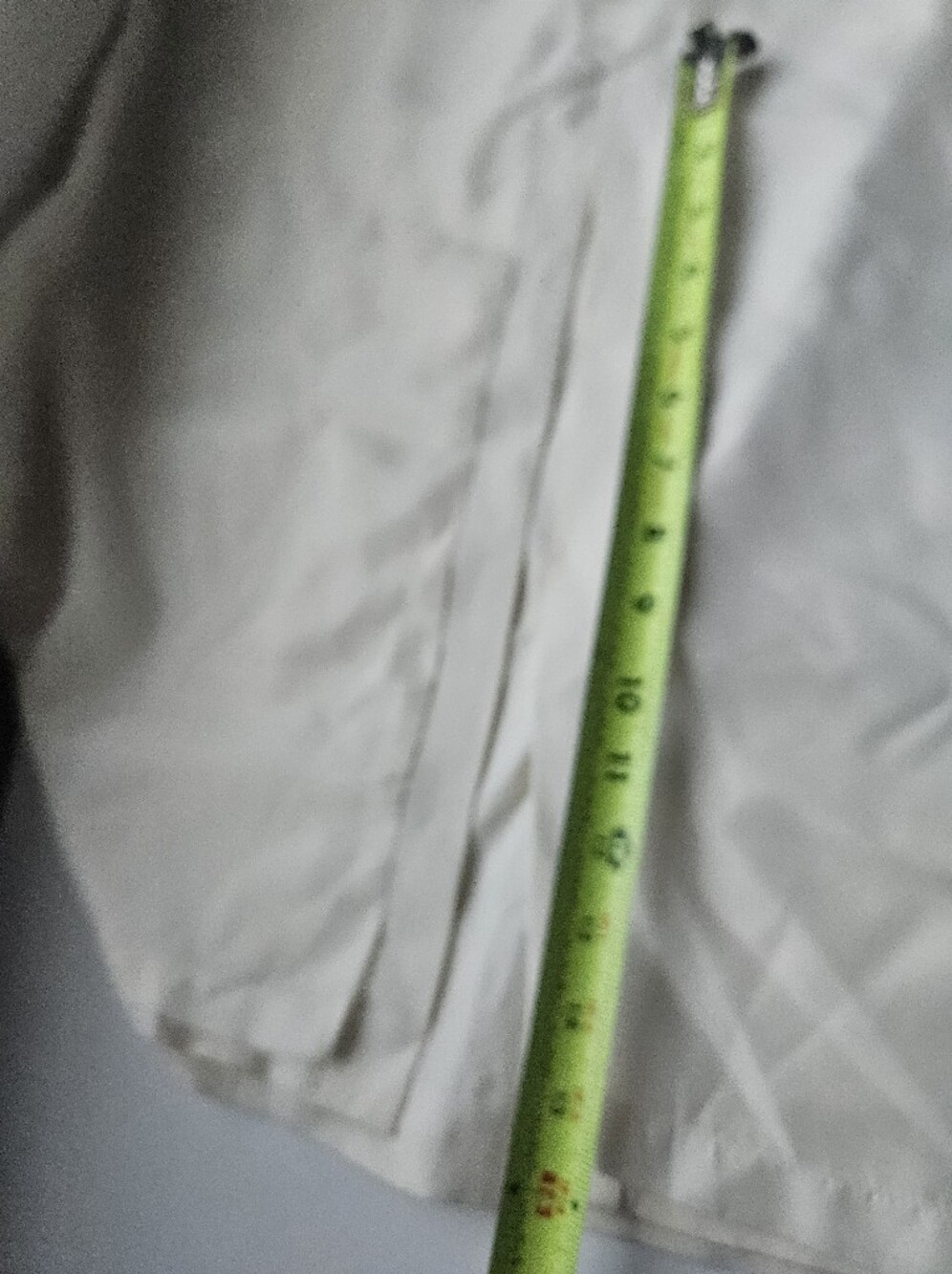 Oscar Di La Renta Vtg. Cream High Waist Long Lined Middle Slit Linen Blend Skirt - Picture 13 of 13